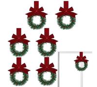 Small Christmas Wreaths For Indoor,Small Wreaths For Kitchen Cabinets,Christmas Wreath Tiny Wreaths, Small Christmas Wreaths With Ribbon, Christmas Wreaths With Bows