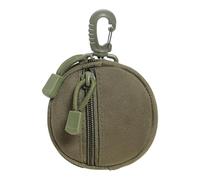 Small Circular Money Pouch - Mini Coin Holder Bag, Portable Earbud Container, Secure Key Case, Multifunction Waist Clip Purse, Convenient Storage Pocket for Commuting Errands Trips | Everyday Carry