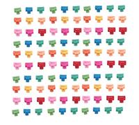 Small Claw Clips 100pcs Rectangle Matte Cute Colorful Non Slip Hair Clips for Women Girls Medium Thick Thin Hair Styling Accessories Plastic Resin