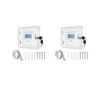 Small Clear Thermostat Security Cover with Childproof Mechanism Compatible Multiple Models 2pcs Compact Thermostat Case
