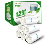 Small Clear Trash Bags FORID 1.2 Gallon Tiny Garbage Bags 330 Count Wastebasket Bin Liners for Bathroom Bedroom Office Garbage Can 5 Liters