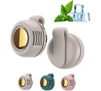 Small Clip Fan, Portable Silent Mini Bladeless Clip Fan, 3 Speeds Clip-on Fans For Shirt, Mini Whirlwind Fans For Waist Clips (White)