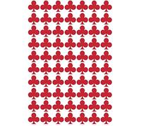 Small Club Shaped Vinyl Wall Stickers, Decal, Transfer. Window, Mirror, Car, Cardmaking, Scrapbooking, Crafting. Playing Cards (70 x 2.5cm Stickers, Yellow)