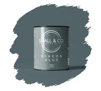 Small & Co Furniture Paint - Beacon Blue (slate blue-grey with coastal depth) | Premium Water-Based Matte Acrylic for Cabinets & Wood | Strong Adhesion, Low Odour, Quick Dry | 750ml