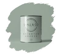 Small & Co Furniture Paint - Brighton Breeze (Light Coastal Pale Blue) Quick Drying Matte Acrylic - Durable Water-Based Cabinet & Wood Paint - Interior & Exterior - 750ml