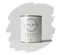 Small & Co Furniture Paint - Mersey Mist (Silvery Soft Light Grey) Quick Drying Matte Acrylic - Durable Water-Based Cabinet & Wood Paint - Interior & Exterior - 750ml