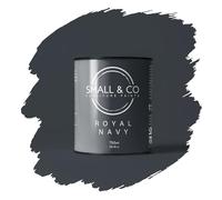 Small & Co Furniture Paint - Royal Navy (confident deep navy-timeless) | Premium Water-Based Matte Acrylic for Cabinets & Wood | Strong Adhesion, Low Odour, Quick Dry | 750ml