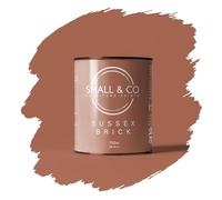 Small & Co Furniture Paint - Sussex Brick (rustic brick red-earthy and rich) | Premium Water-Based Matte Acrylic for Cabinets & Wood | Strong Adhesion, Low Odour, Quick Dry | 750ml