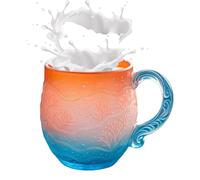 Small Coffee Mug,12oz Sea Sunset Mug | Household Drinking Cup - for Tea Milk Cold Hot Beverages Desk Kitchen Office Study Room Home Camping Bedroom