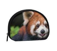 Small Coin Purse,Animal Red Panda Printed Small Change Purse with Zipper Lightweight Mini Coin Pouch for Coins Keys Earbuds Everyday Carry