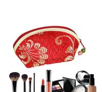 Small Coin Purse - Chinese Vintage Embroidery Flower Zipper, Jewelry Organizer Pouch Secure, Gift Packaging Small Accessory, Zipper Bag Classic Design, Pouch Travel Bags Vintage Flower | To Organize S