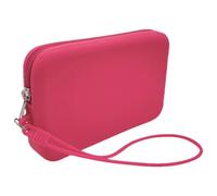 Small Coin Purse, Coin Purse Pouch, Large Capacity Men's Coin Wallet, Rectangular Silicone Coin Pouch, Change Pouch for, Red, Se référer au descriptif, Refer to description