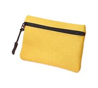 Small Coin Purse for Women | Cosmetic Organizer Oxford Cloth | Coin Purse Change Pouch Makeup Toiletry Bag for Women Men Kids with Zipper, Yellow, Refer to description, Unisex