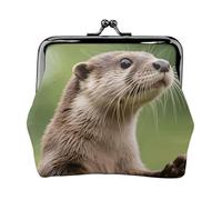 Small Coin Purse For Women Girl Lightweight Pu Change Purse Wallets Cute Mini Coin Pouch Clawed Otter Tiny Coin Wallet Key Holder With Kiss Clasp
