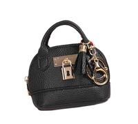 Small Coin Purse Keychain Bag Pouches PU Leather Cosmetic Accessory for Women Lipsticks and Card Organizers Small, Black