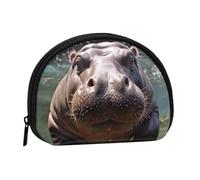 Small Coin Purse Personalized Women Wallet Coin Pouch Diving Hippo Outdoor Shopping Coins Wallet Change Storage Bag For Women Gifts