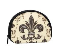 Small Coin Purse Personalized Women Wallet Coin Pouch Fleur-De-Lis And Coat Arms Knight Outdoor Shopping Coins Wallet Change Storage Bag For Women Gifts