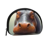 Small Coin Purse Personalized Women Wallet Coin Pouch Hippo Outdoor Shopping Coins Wallet Change Storage Bag For Women Gifts