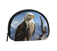 Small Coin Purse Personalized Women Wallet Coin Pouch Outdoor Shopping Coins Wallet A Lone Eagle Change Storage Bag For Women Gifts