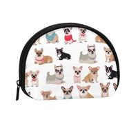 Small Coin Purse Personalized Women Wallet Coin Pouch Outdoor Shopping Coins Wallet Cute Chihuahua Pug Pattern Change Storage Bag For Women Gifts