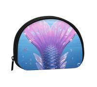 Small Coin Purse Personalized Women Wallet Coin Pouch Outdoor Shopping Coins Wallet Mermaid Tail Change Storage Bag For Women Gifts