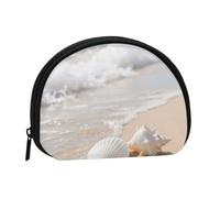 Small Coin Purse Personalized Women Wallet Coin Pouch Outdoor Shopping Coins Wallet The Shells On Sea Shore Change Storage Bag For Women Gifts