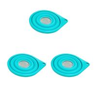 Small Collapsible Silicone Strainer with Stainless Steel Filter for Loose Leaf Tea Coffee Wine Pour Travel