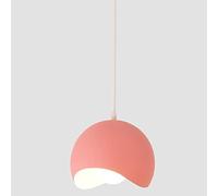 Small Color Chandelier with Single Head, Aluminum Pendant Lights Height Adjustable Hanging Ceiling Light Pefect for Kitchen Island Dining Room Bar Bedroom, E27