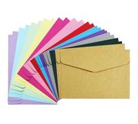 Small Colored Envelopes, 24Pcs Mini Colourful Envelopes in 12 Color, Thanksgiving Gift Card Envelope Coloured Envelope for Christmas, Wedding, Birthday, Graduation, Anniversary - 11.5 x 8.2 cm