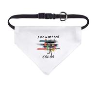 Small 'Colorful Brushstrokes of Life' Dog/Cat/Pet Bandana (PD00057005)