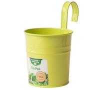 Small Colourful Hanging Over The Fence Tin Pail Planter 10cm