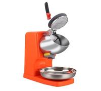 Small Commercial Ice Crusher Milk Tea Shop High Power Smoothie Machine Snowflake High-Efficiency Cooling(Orange,Quad)