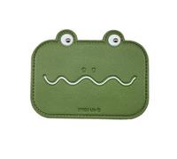 Small compact makeup mirror, mini mirror, travel pocket mirror, PU leather handbag mirror for women and girl-Frog