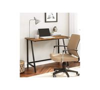 Small Computer Desk Vintage Industrial Furniture Rustic Writing Table Metal Leg