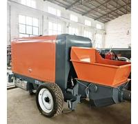 Small Concrete Pump Mini Mud Concrete Transfer Concrete Line Pump with Wheels, Small Electric Cement & Mortar Pump for Shotcrete, Countertops, Backyard Patio Slab Repair and DIY Use