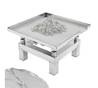 Small Concrete Vibration Table, Stainless Steel Concrete Shaker Platform, 35×35cm Workbench, Multi-Purpose Vibrating Test Bench, for Workshop Laboratory Small-Scale Production Needs