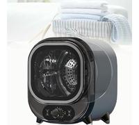 Small Condenser Spin Dryer with Stainless Steel Tub,with Dual Temperature Control Probe,Spin Condenser Clothes Dryer,0.8kg Load Capacity for Home, Apartments and RVs Compact for Small Spaces(A)