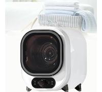 Small Condenser Spin Dryer with Stainless Steel Tub,with Dual Temperature Control Probe,Spin Condenser Clothes Dryer,0.8kg Load Capacity for Home, Apartments and RVs Compact for Small Spaces(B)