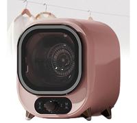 Small Condenser Tumble Vented Dryer with Stainless Steel Tub,Electric Portable Clothes Tumble Condenser Dryer, 0.8kg Load Capacity for Counter Top or Wall Mounted Use for Small Spaces(C)