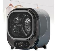 Small Condenser Tumble Vented Dryer with Stainless Steel Tub,Electric Portable Clothes Tumble Condenser Dryer, 0.8kg Load Capacity for Counter Top or Wall Mounted Use for Small Spaces(A)