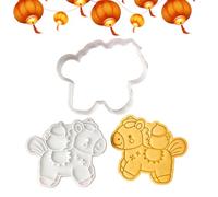 Small Cookie Cutter - Cute Non-Stick 3D Printed | Horse Shape Cookie Cutter for Baking Dessert Home Kitchen Bakery Spring Festival Family