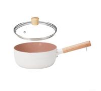 Small Cooking Pot 18cm with Pour Spout Black(White 18cm)