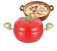 Small Cooking Pots - Stew Pot for Vegetables and Fruits, Stewing Pot with Lid | for Stove, Induction, Soup, Boiling Milk, Baking, Frying and Stewing