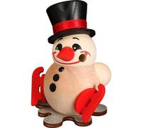 Small Cool Man Ice Skate Ball Smoker Figure WxHxD =7x9x7cm NEW Smoker Figure