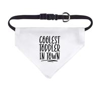 Small 'Coolest Toddler In Town Funny Quotes ' Dog/Cat/Pet Bandana (PD00061061)