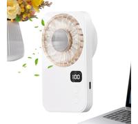 Small Cooling Fan 100 Speeds Rechargeable Desk Wind Blower