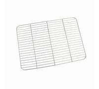 Small Cooling Rack with Legs, Square Baking Rack Stainless Steel Cooking Grate Carbon Baking Net for Cooking Baking Roasting Grilling Drying (Parrilla línea 43 * 29cm 304#)