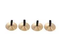 Small Copper Cymbals 5.5cm 2pcs Finger Percussion for Kids | Golden Finish, Mini Hand Instrument Set, Children’s Musical Use, Easy to Wear and Operate