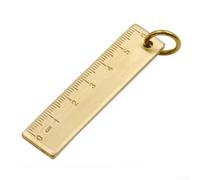 Small Copper Ruler 65mm Solid Brass Straight Edge 3mm Thick for mini Metric Scale for DIY Jewelry Making