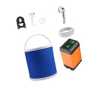 Small Cordless Camping Shower High Capacity Battery Stable Water Output for Wilderness Showers & Rinsing Fast Easy Carry Shower
